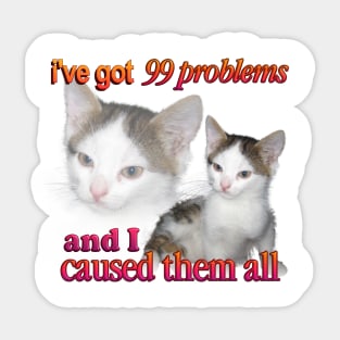 99 Problems Sticker